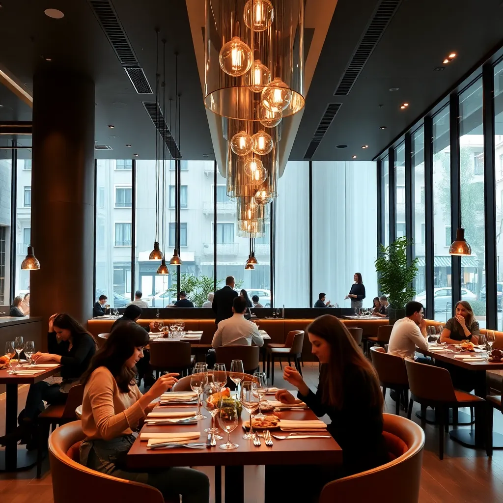 Restaurante moderno con concepto gastronómico innovador en Madrid